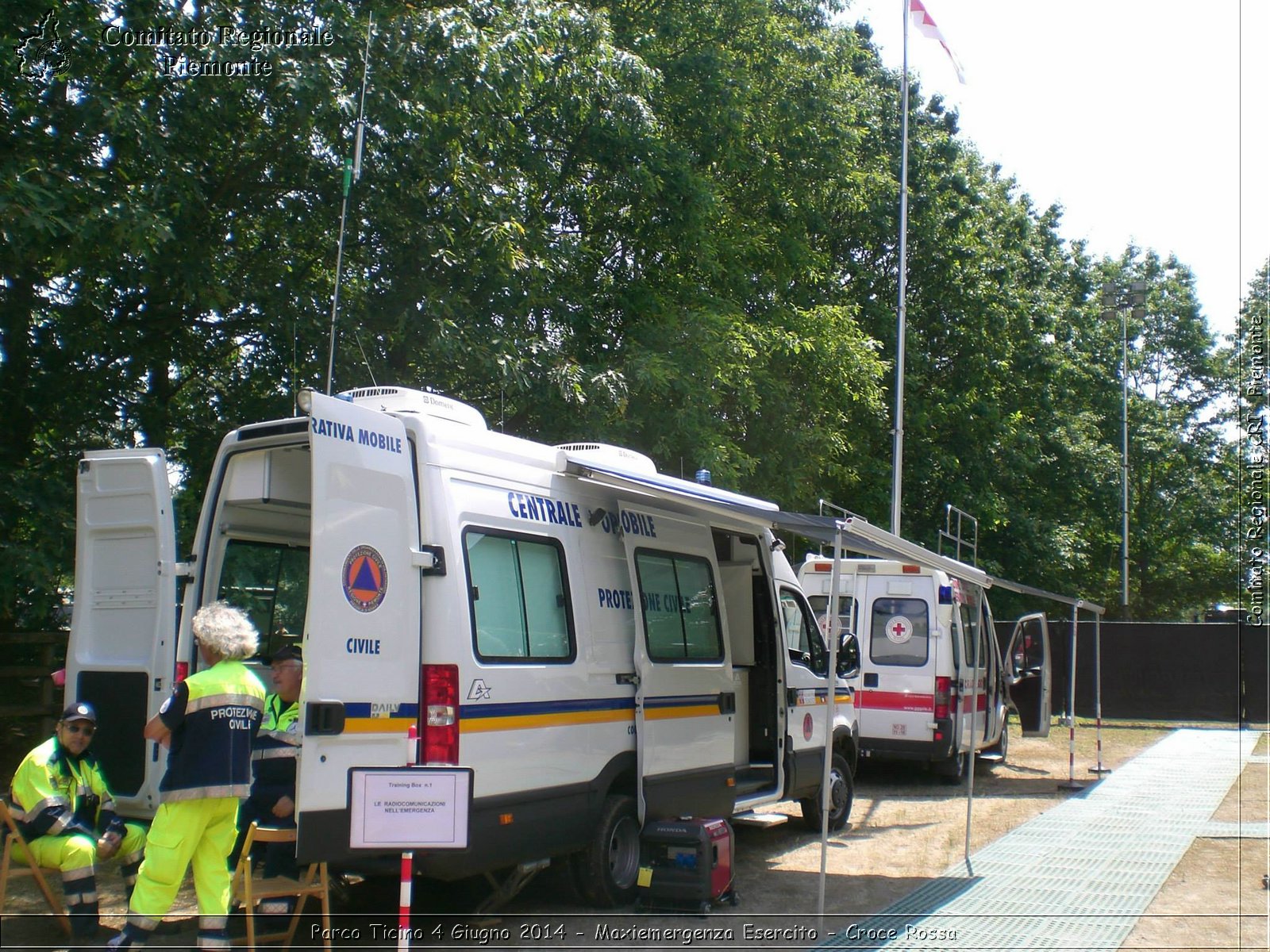 Parco Ticino 4 Giugno 2014 - Maxiemergenza Esercito - Croce Rossa - Comitato Regionale del Piemonte