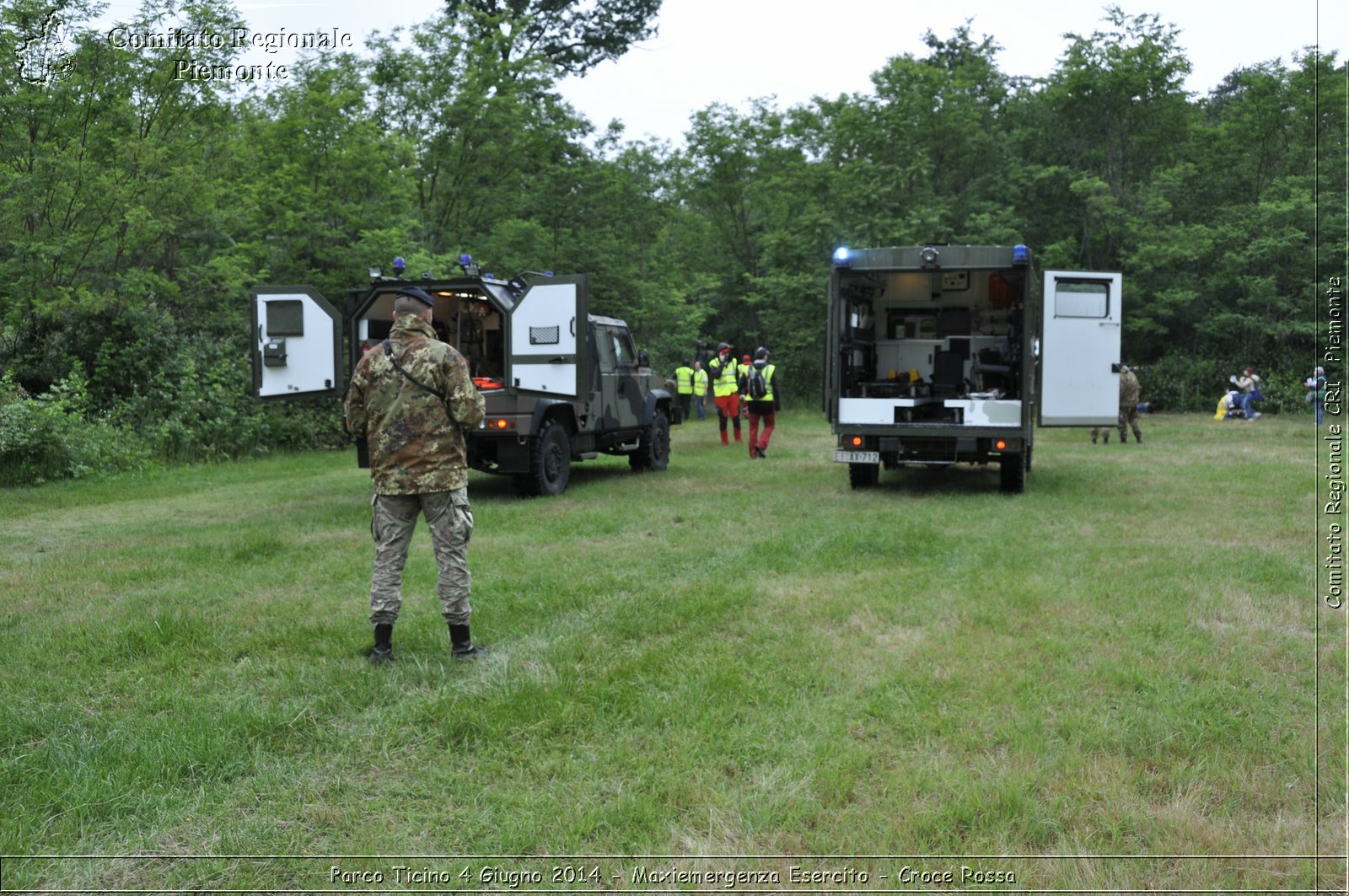 Parco Ticino 4 Giugno 2014 - Maxiemergenza Esercito - Croce Rossa - Comitato Regionale del Piemonte