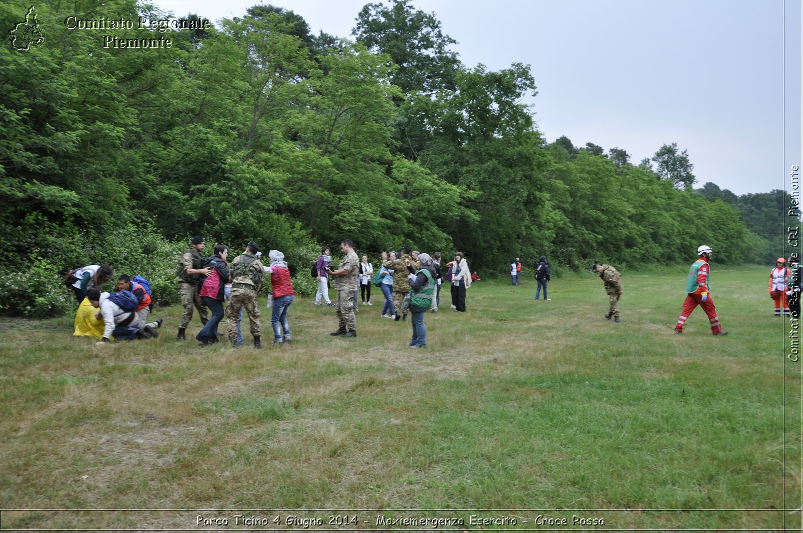 Parco Ticino 4 Giugno 2014 - Maxiemergenza Esercito - Croce Rossa - Comitato Regionale del Piemonte