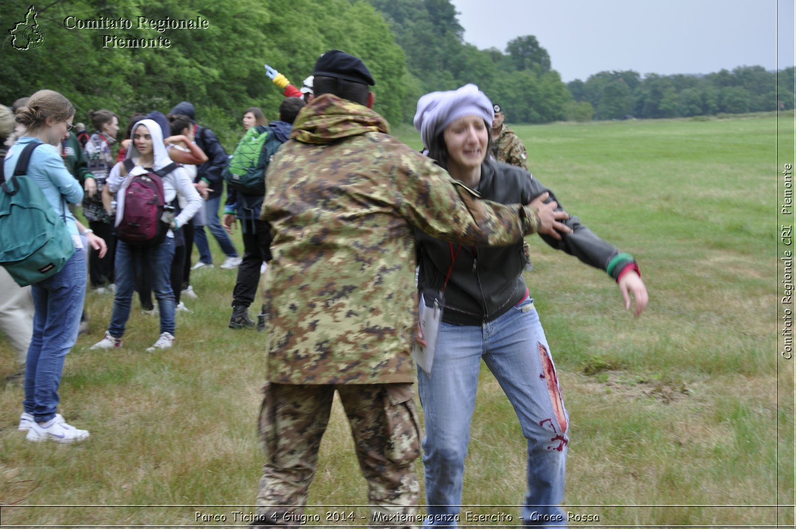 Parco Ticino 4 Giugno 2014 - Maxiemergenza Esercito - Croce Rossa - Comitato Regionale del Piemonte