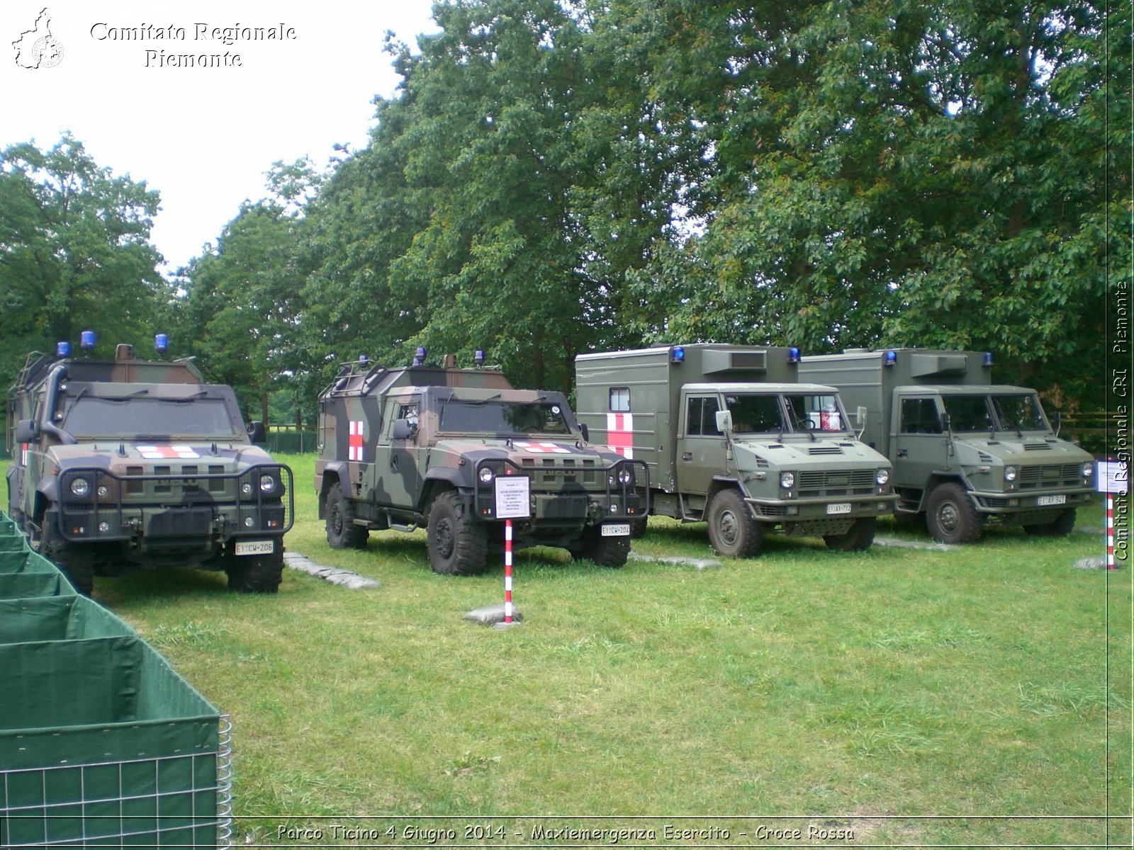 Parco Ticino 4 Giugno 2014 - Maxiemergenza Esercito - Croce Rossa - Comitato Regionale del Piemonte