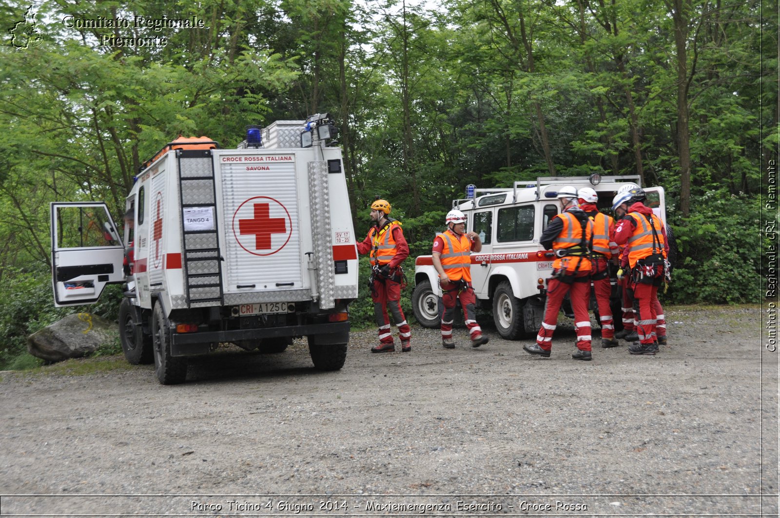 Parco Ticino 4 Giugno 2014 - Maxiemergenza Esercito - Croce Rossa - Comitato Regionale del Piemonte