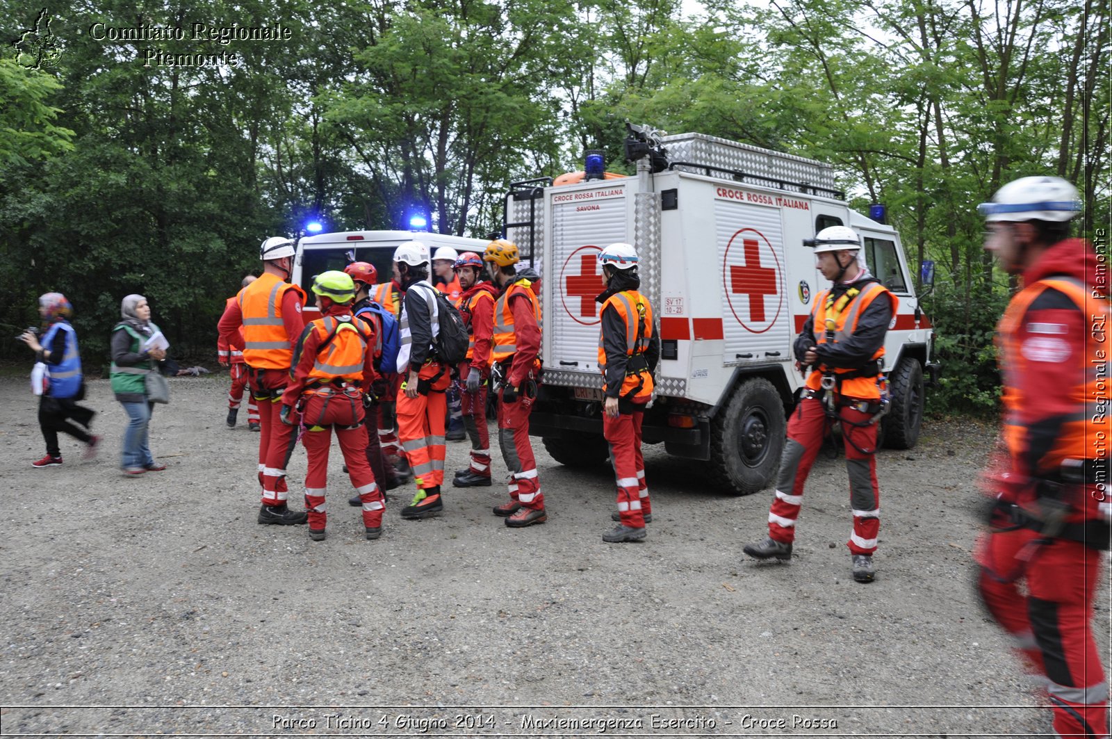 Parco Ticino 4 Giugno 2014 - Maxiemergenza Esercito - Croce Rossa - Comitato Regionale del Piemonte