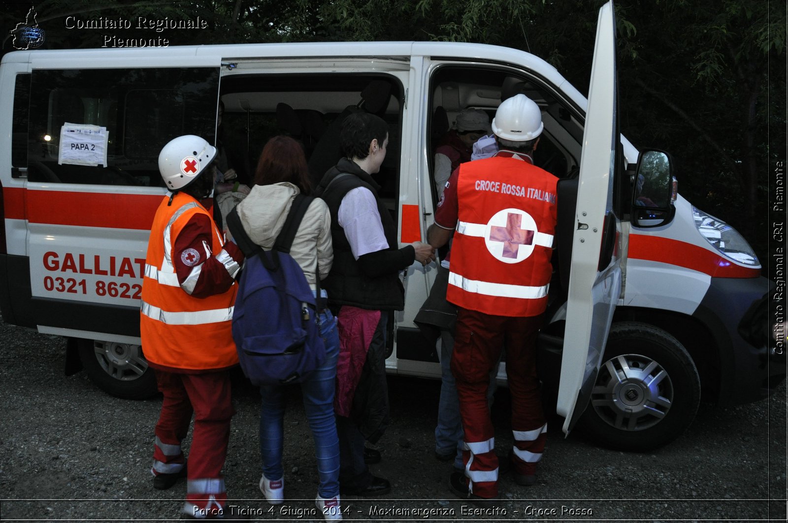 Parco Ticino 4 Giugno 2014 - Maxiemergenza Esercito - Croce Rossa - Comitato Regionale del Piemonte