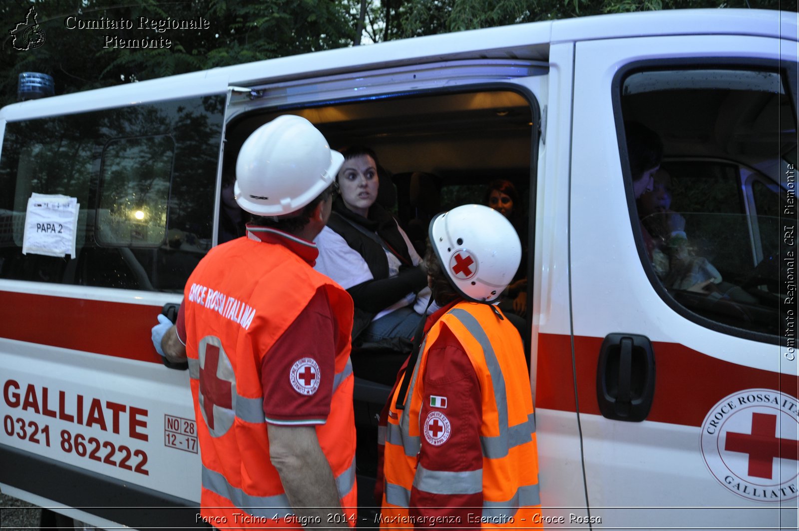 Parco Ticino 4 Giugno 2014 - Maxiemergenza Esercito - Croce Rossa - Comitato Regionale del Piemonte