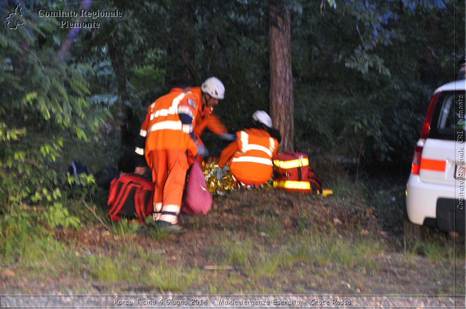 Parco Ticino 4 Giugno 2014 - Maxiemergenza Esercito - Croce Rossa - Comitato Regionale del Piemonte