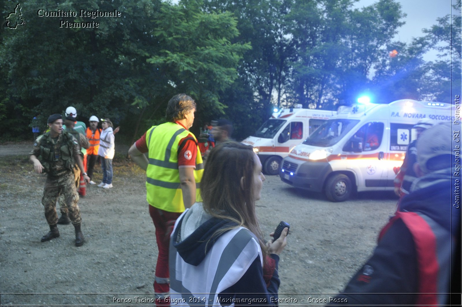 Parco Ticino 4 Giugno 2014 - Maxiemergenza Esercito - Croce Rossa - Comitato Regionale del Piemonte