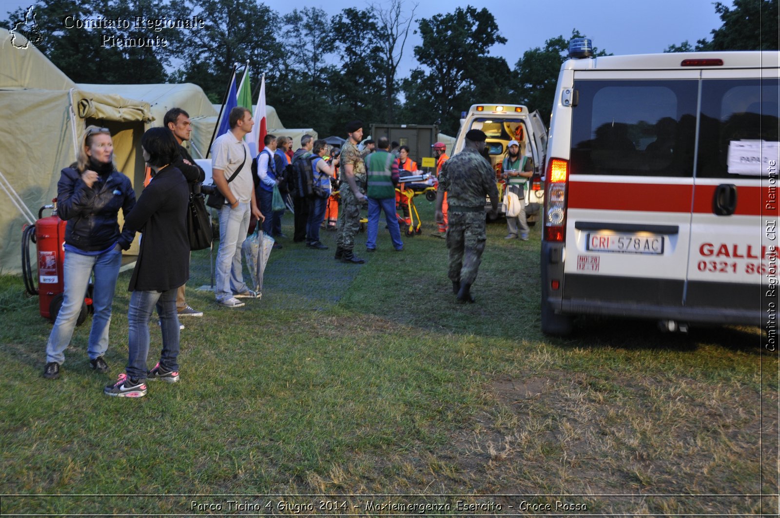 Parco Ticino 4 Giugno 2014 - Maxiemergenza Esercito - Croce Rossa - Comitato Regionale del Piemonte