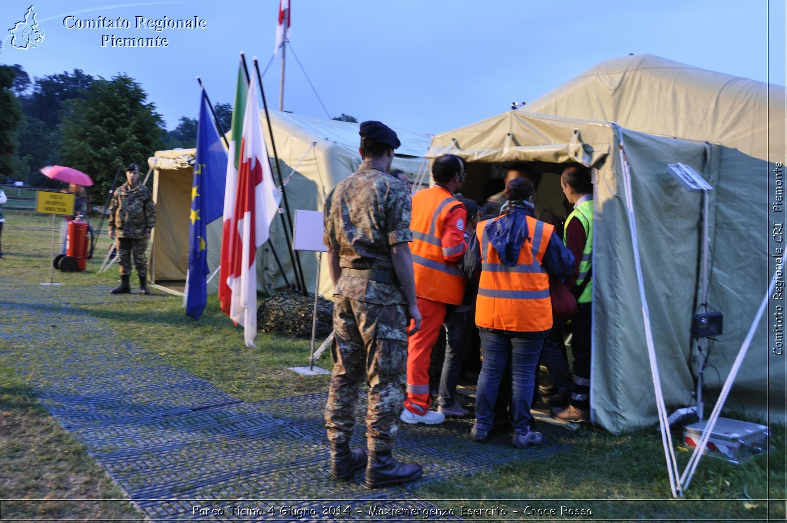 Parco Ticino 4 Giugno 2014 - Maxiemergenza Esercito - Croce Rossa - Comitato Regionale del Piemonte