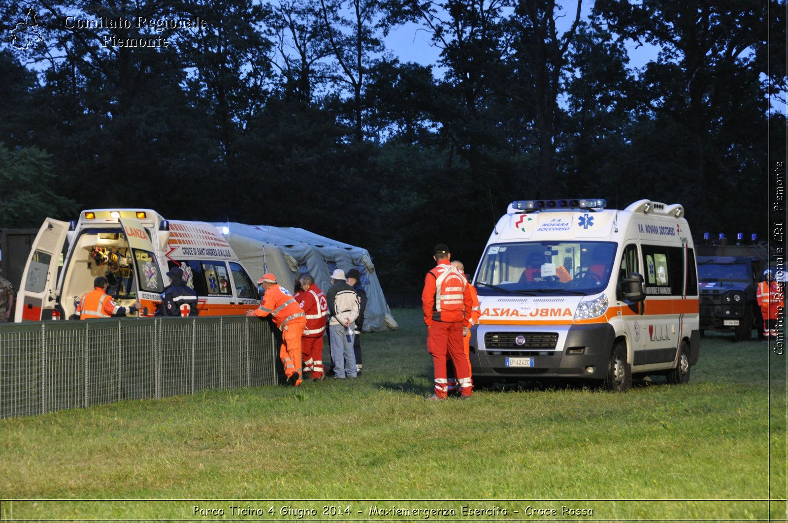 Parco Ticino 4 Giugno 2014 - Maxiemergenza Esercito - Croce Rossa - Comitato Regionale del Piemonte