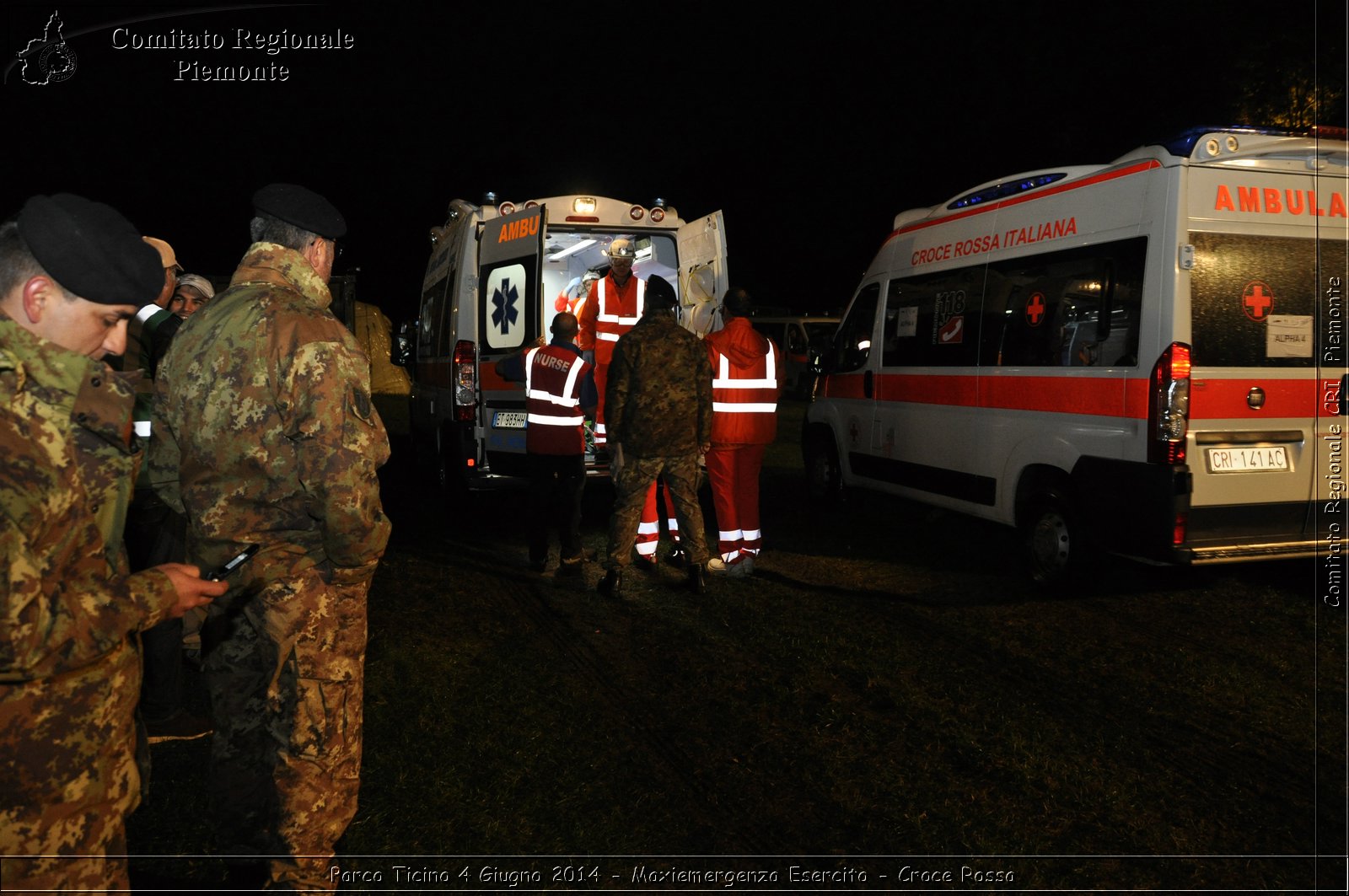 Parco Ticino 4 Giugno 2014 - Maxiemergenza Esercito - Croce Rossa - Comitato Regionale del Piemonte