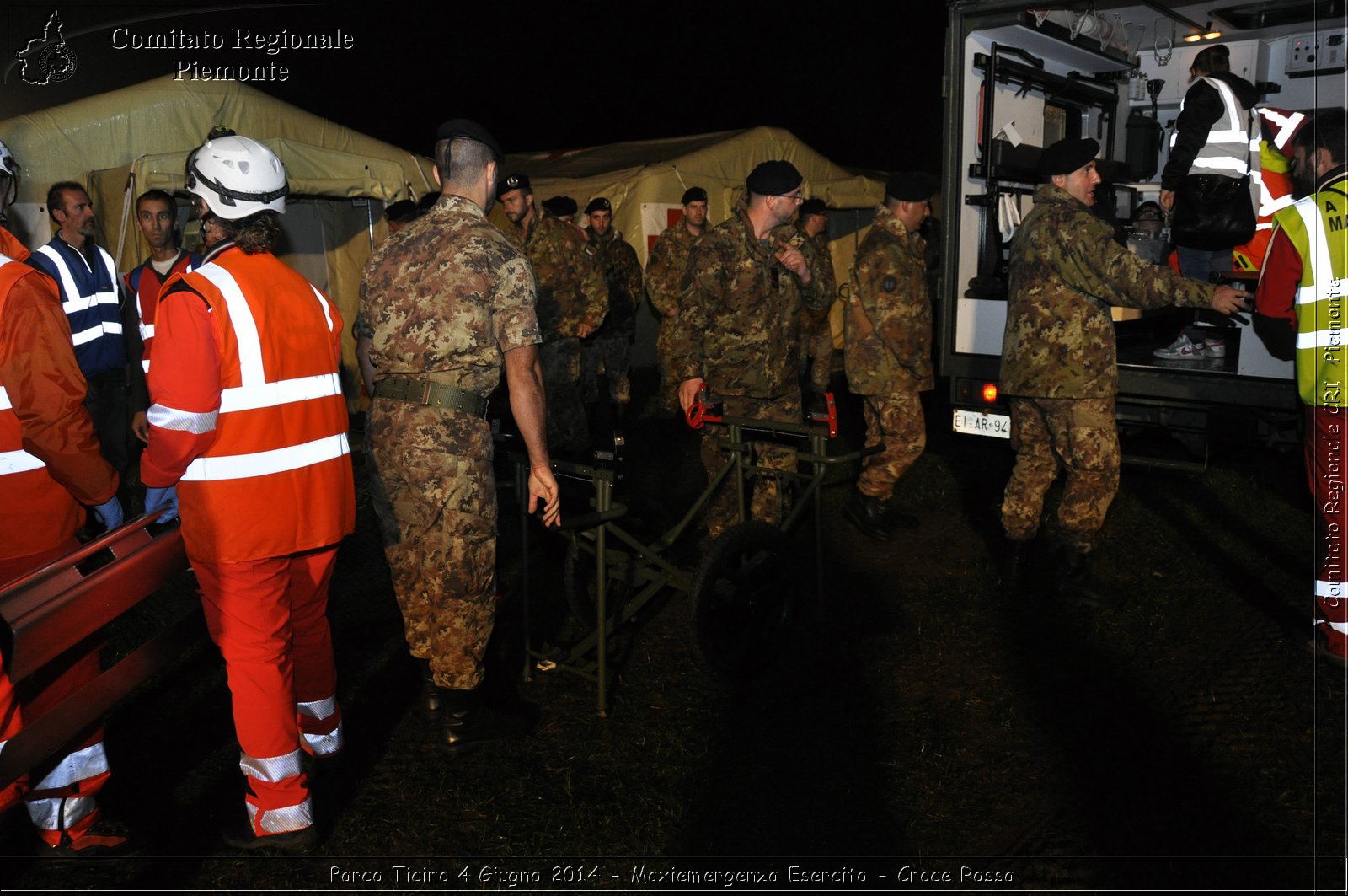 Parco Ticino 4 Giugno 2014 - Maxiemergenza Esercito - Croce Rossa - Comitato Regionale del Piemonte