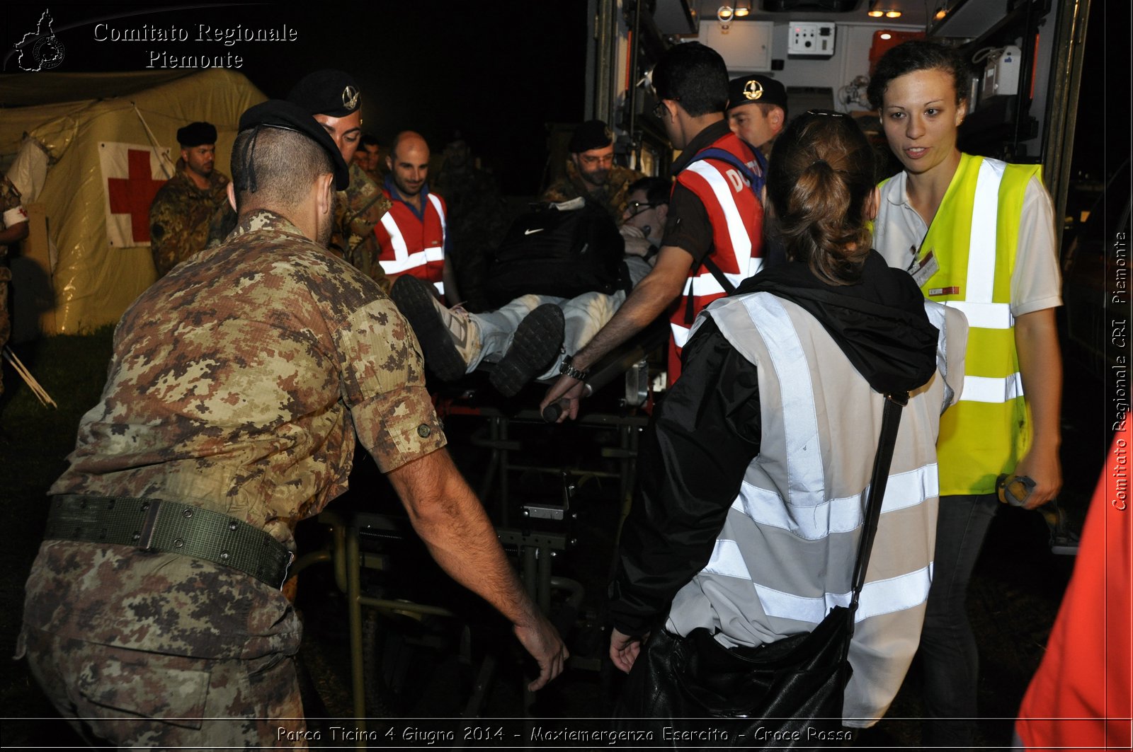 Parco Ticino 4 Giugno 2014 - Maxiemergenza Esercito - Croce Rossa - Comitato Regionale del Piemonte