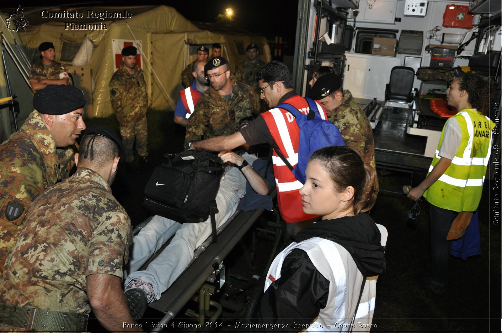 Parco Ticino 4 Giugno 2014 - Maxiemergenza Esercito - Croce Rossa - Comitato Regionale del Piemonte