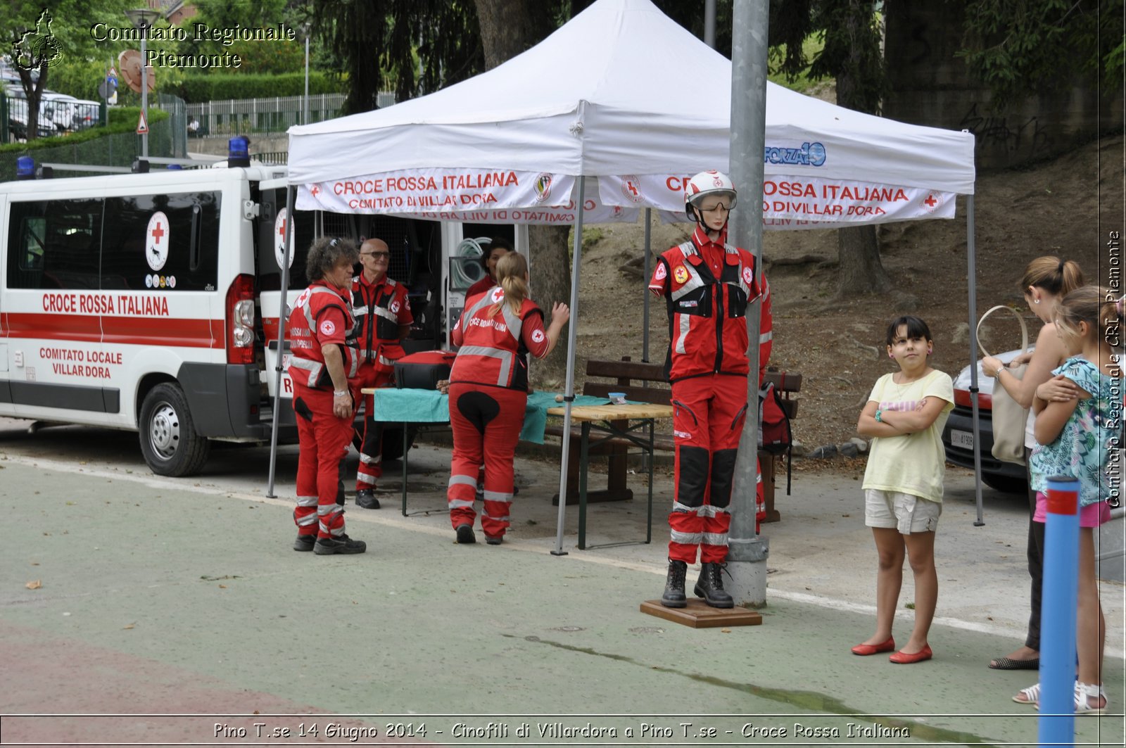 Pino T.se 14 Giugno 2014 - Cinofili di Villardora a Pino T.se - Croce Rossa Italiana- Comitato Regionale del Piemonte