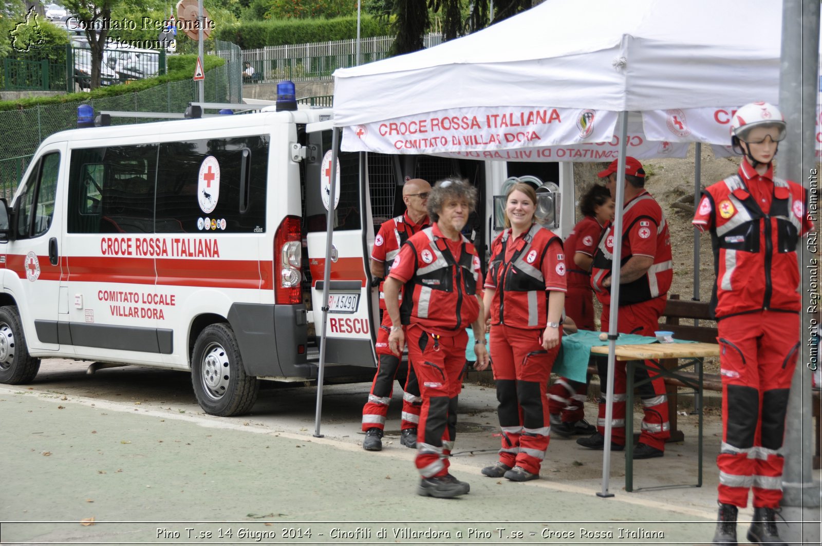 Pino T.se 14 Giugno 2014 - Cinofili di Villardora a Pino T.se - Croce Rossa Italiana- Comitato Regionale del Piemonte
