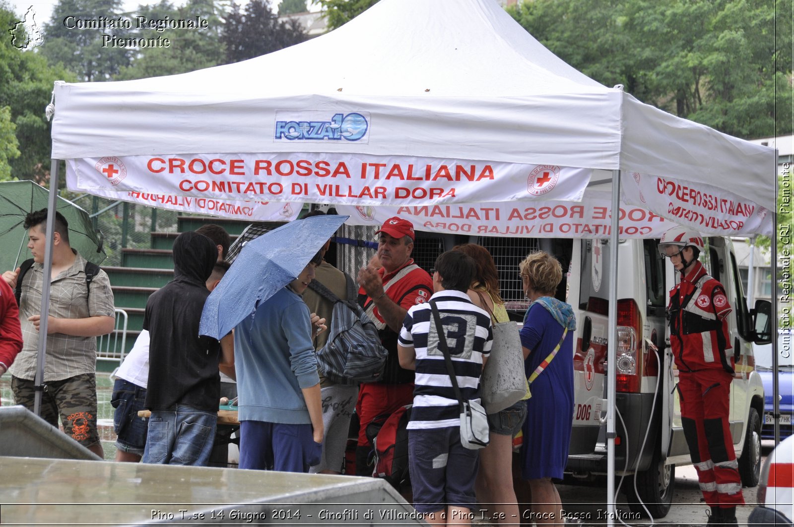 Pino T.se 14 Giugno 2014 - Cinofili di Villardora a Pino T.se - Croce Rossa Italiana- Comitato Regionale del Piemonte