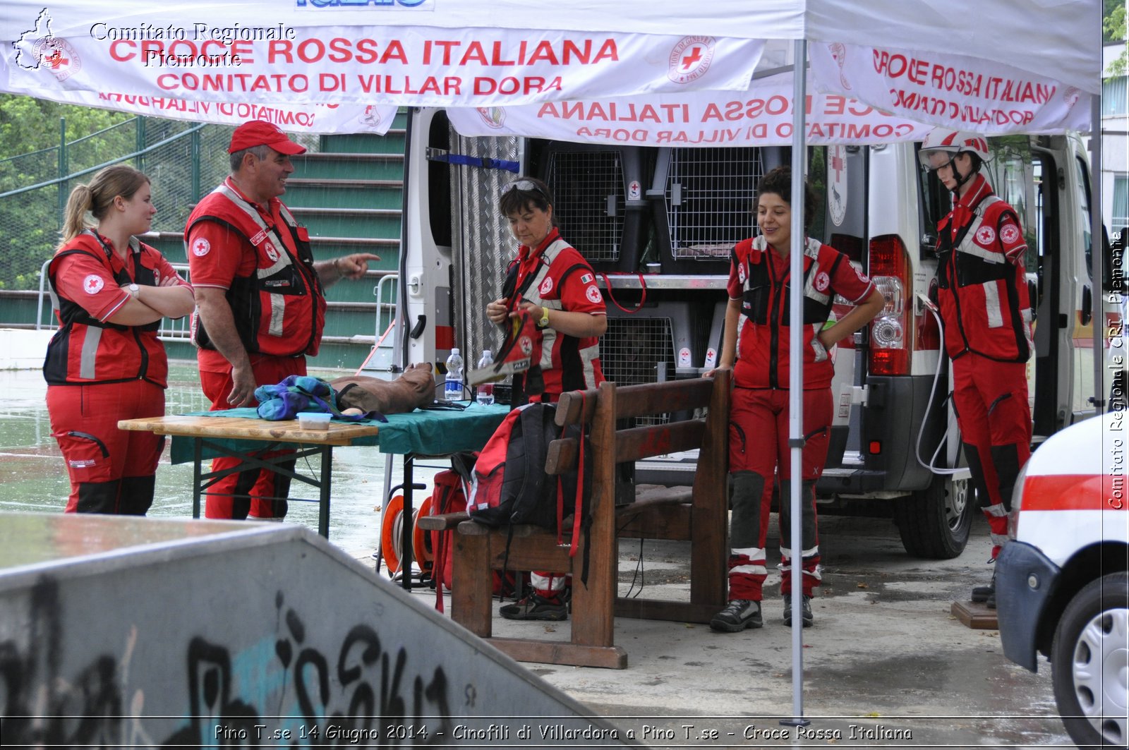 Pino T.se 14 Giugno 2014 - Cinofili di Villardora a Pino T.se - Croce Rossa Italiana- Comitato Regionale del Piemonte