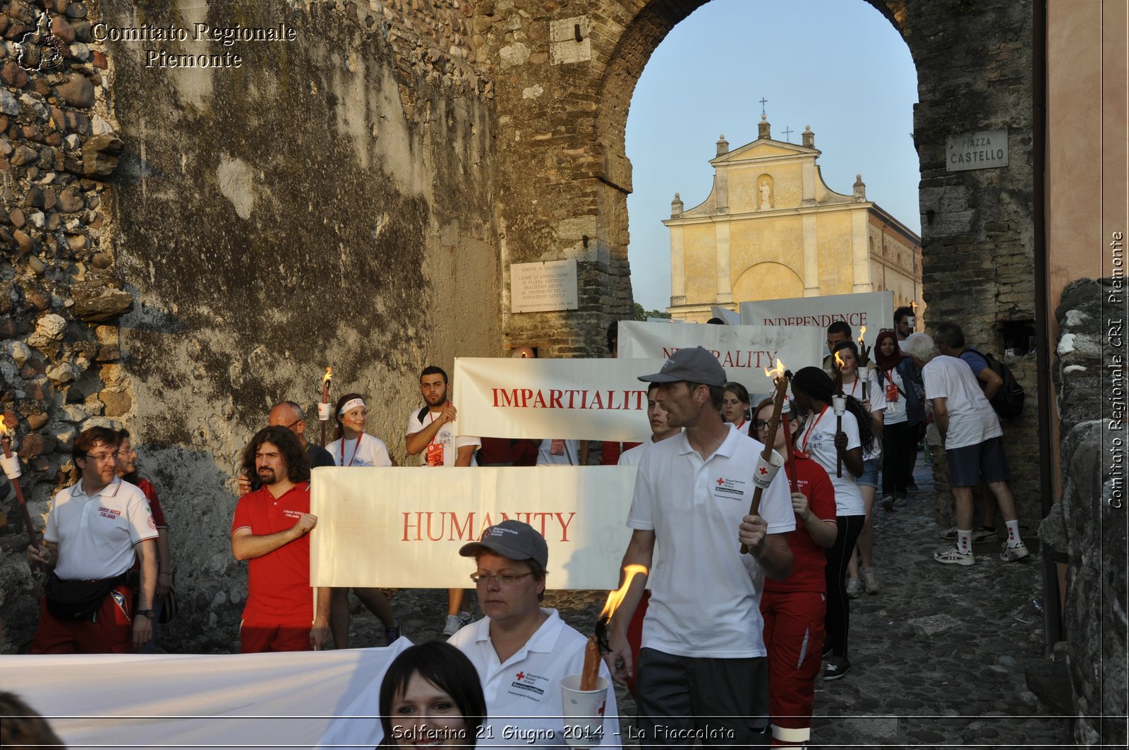 Solferino 21 iugno 2014 - La Fiaccolata - Croce Rossa Italiana - Comitato Regionale del Piemonte