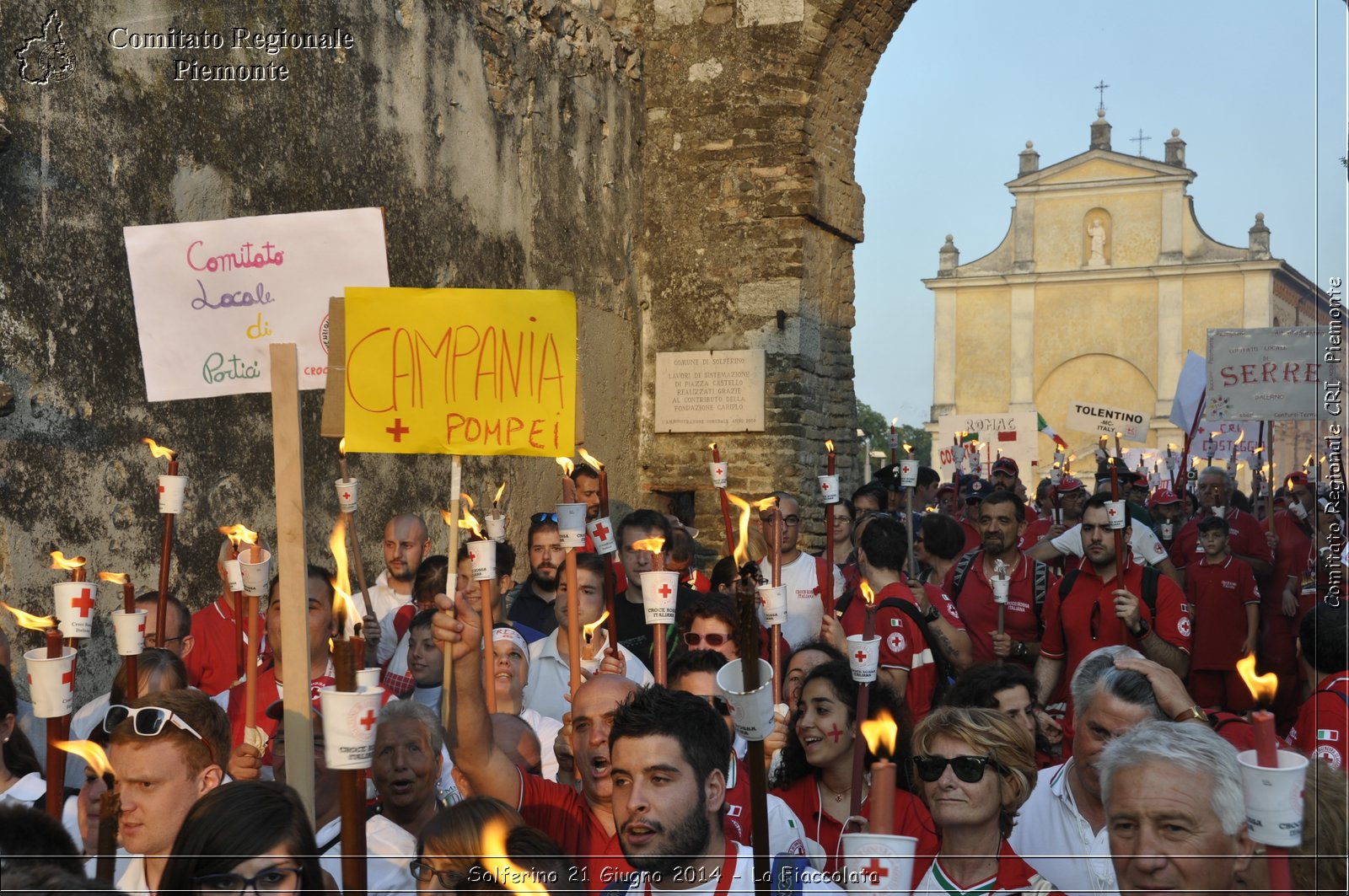 Solferino 21 iugno 2014 - La Fiaccolata - Croce Rossa Italiana - Comitato Regionale del Piemonte