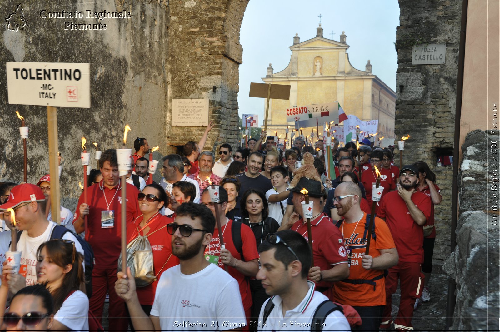 Solferino 21 iugno 2014 - La Fiaccolata - Croce Rossa Italiana - Comitato Regionale del Piemonte