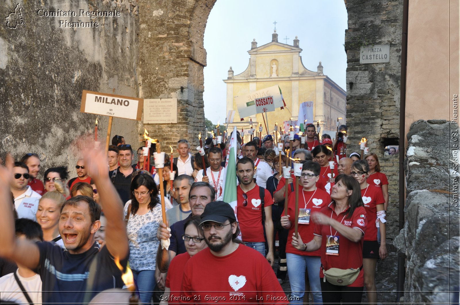 Solferino 21 iugno 2014 - La Fiaccolata - Croce Rossa Italiana - Comitato Regionale del Piemonte