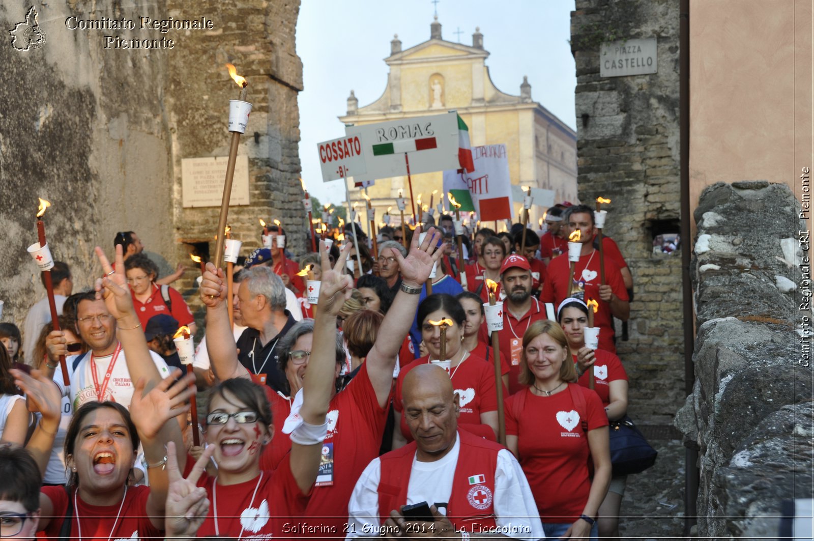 Solferino 21 iugno 2014 - La Fiaccolata - Croce Rossa Italiana - Comitato Regionale del Piemonte