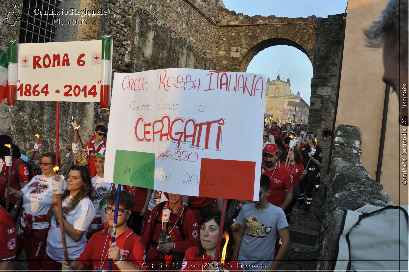 Solferino 21 iugno 2014 - La Fiaccolata - Croce Rossa Italiana - Comitato Regionale del Piemonte