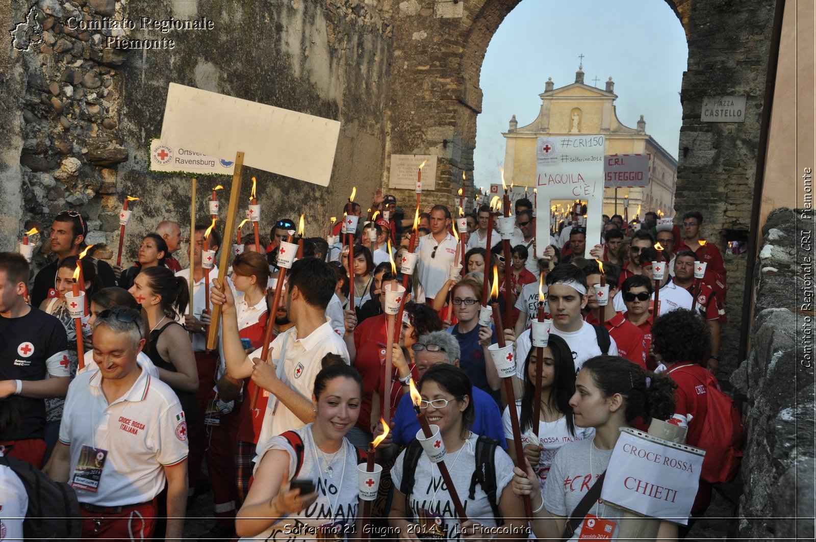 Solferino 21 iugno 2014 - La Fiaccolata - Croce Rossa Italiana - Comitato Regionale del Piemonte