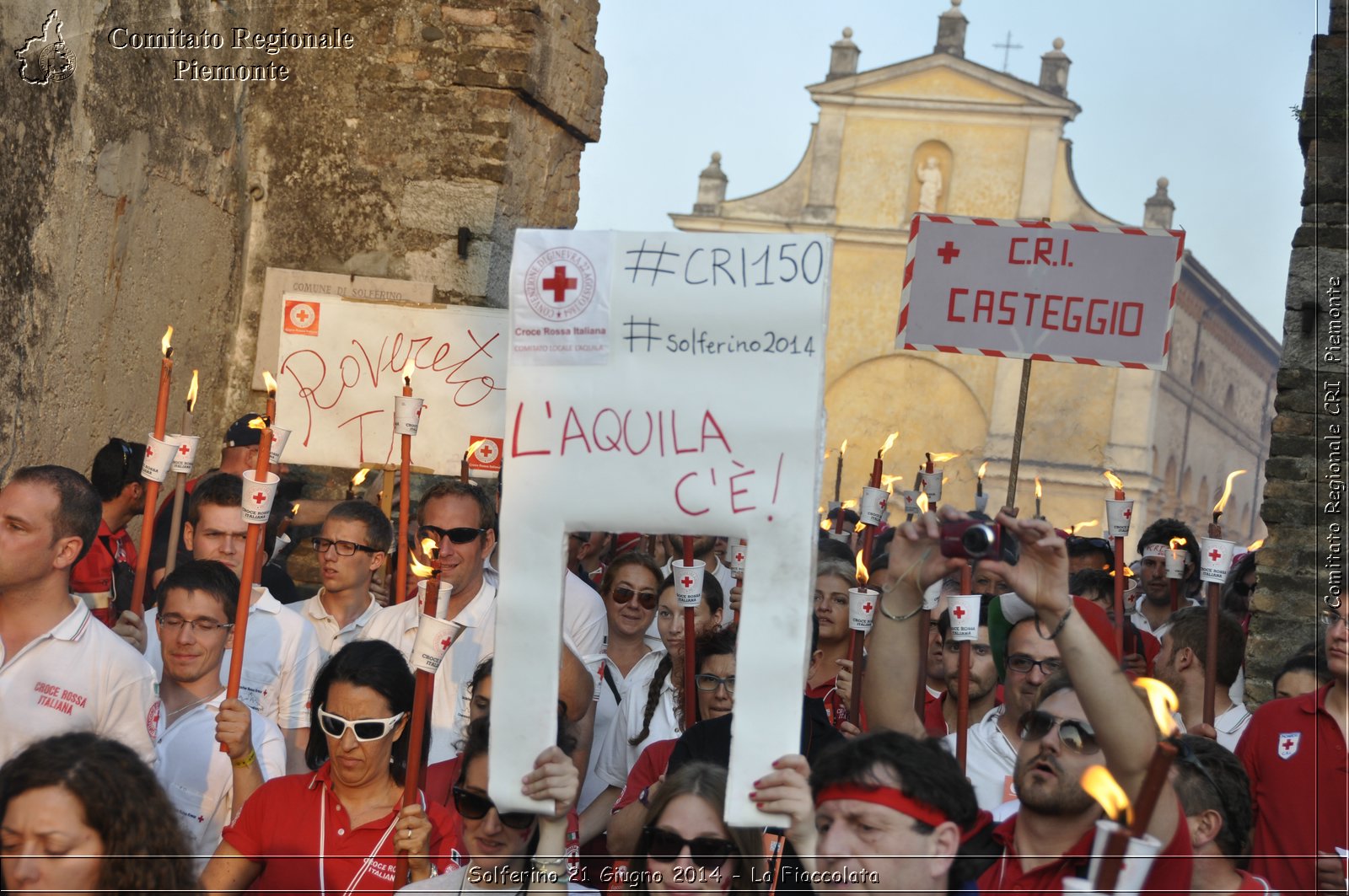 Solferino 21 iugno 2014 - La Fiaccolata - Croce Rossa Italiana - Comitato Regionale del Piemonte