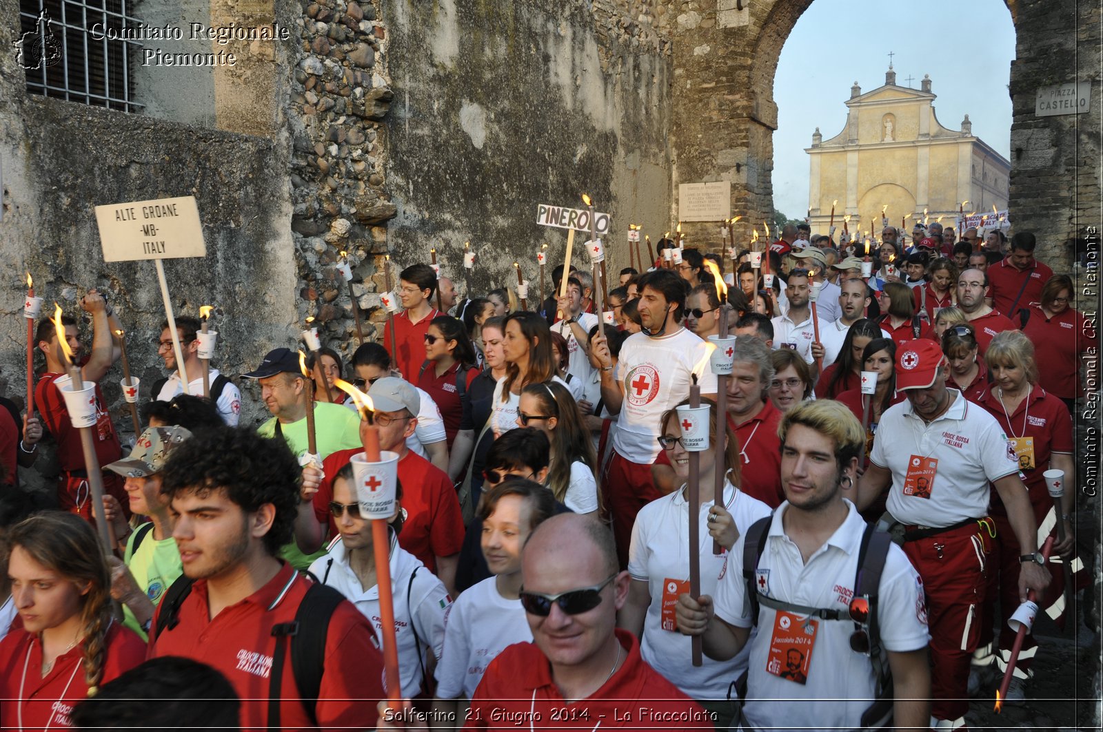 Solferino 21 iugno 2014 - La Fiaccolata - Croce Rossa Italiana - Comitato Regionale del Piemonte