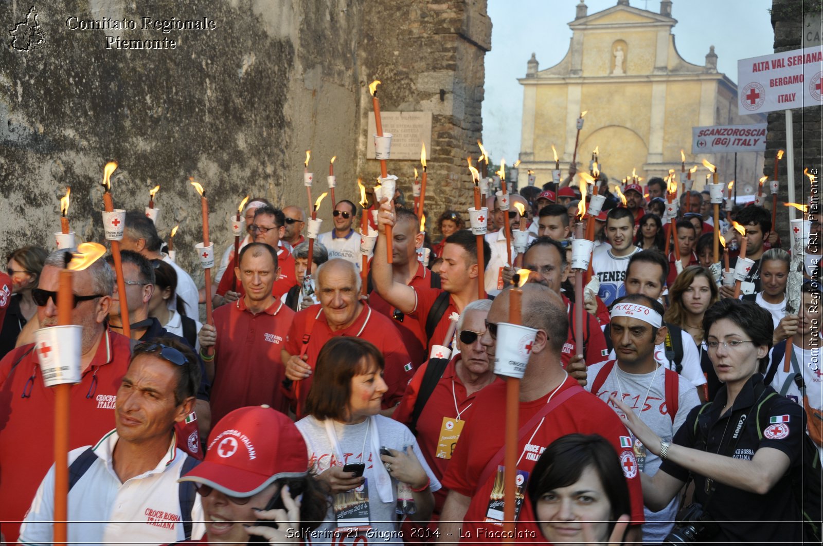 Solferino 21 iugno 2014 - La Fiaccolata - Croce Rossa Italiana - Comitato Regionale del Piemonte