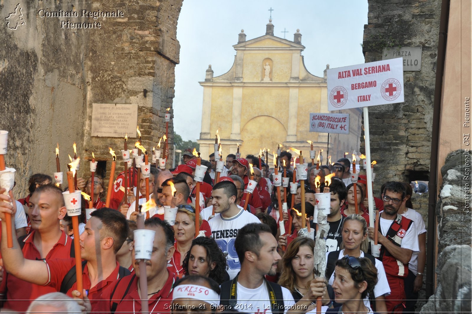 Solferino 21 iugno 2014 - La Fiaccolata - Croce Rossa Italiana - Comitato Regionale del Piemonte