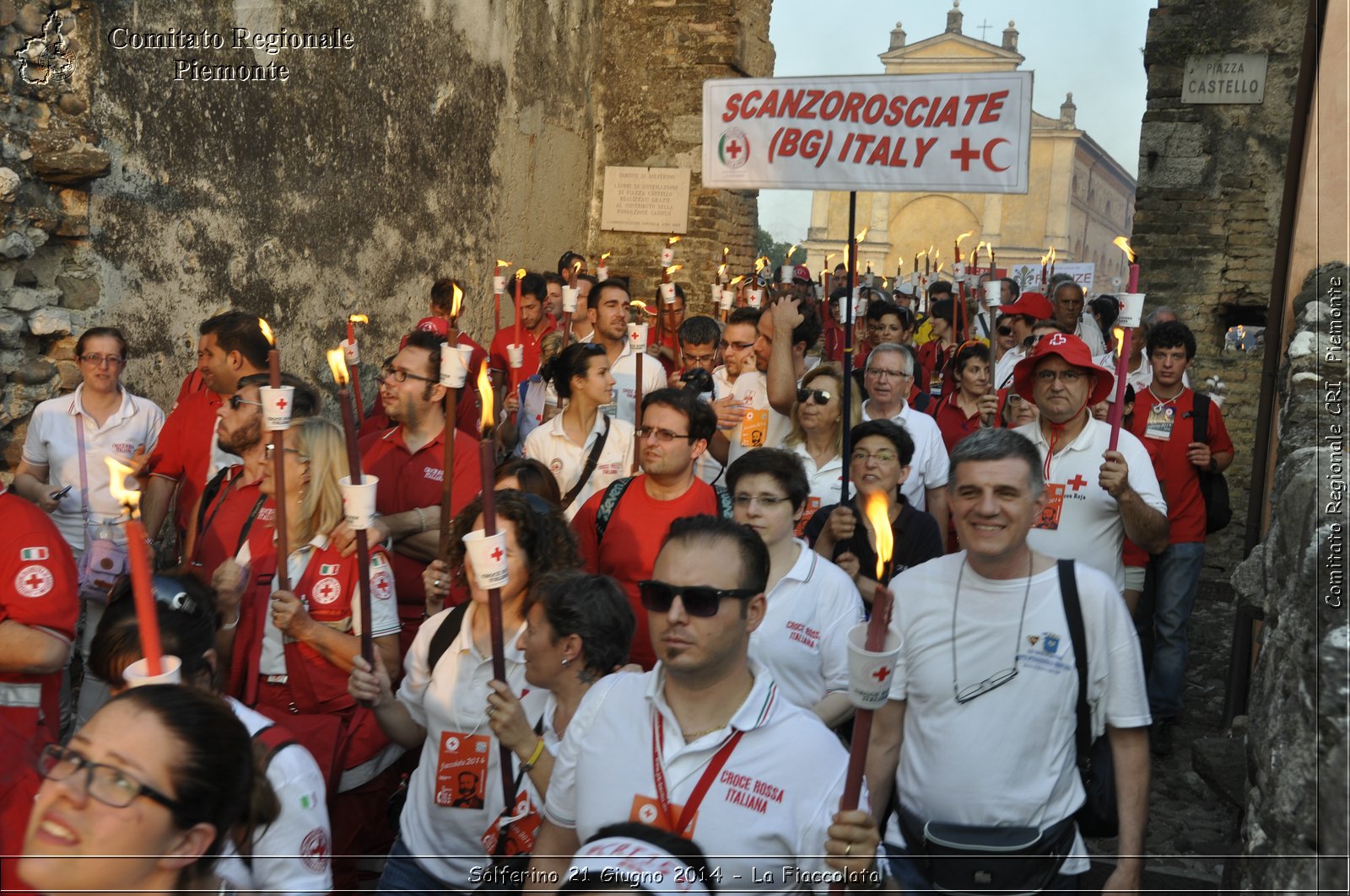 Solferino 21 iugno 2014 - La Fiaccolata - Croce Rossa Italiana - Comitato Regionale del Piemonte