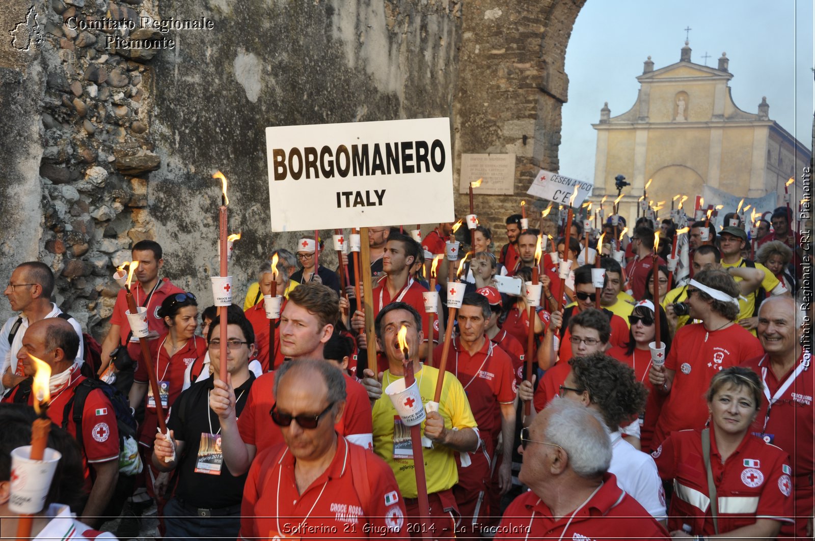 Solferino 21 iugno 2014 - La Fiaccolata - Croce Rossa Italiana - Comitato Regionale del Piemonte