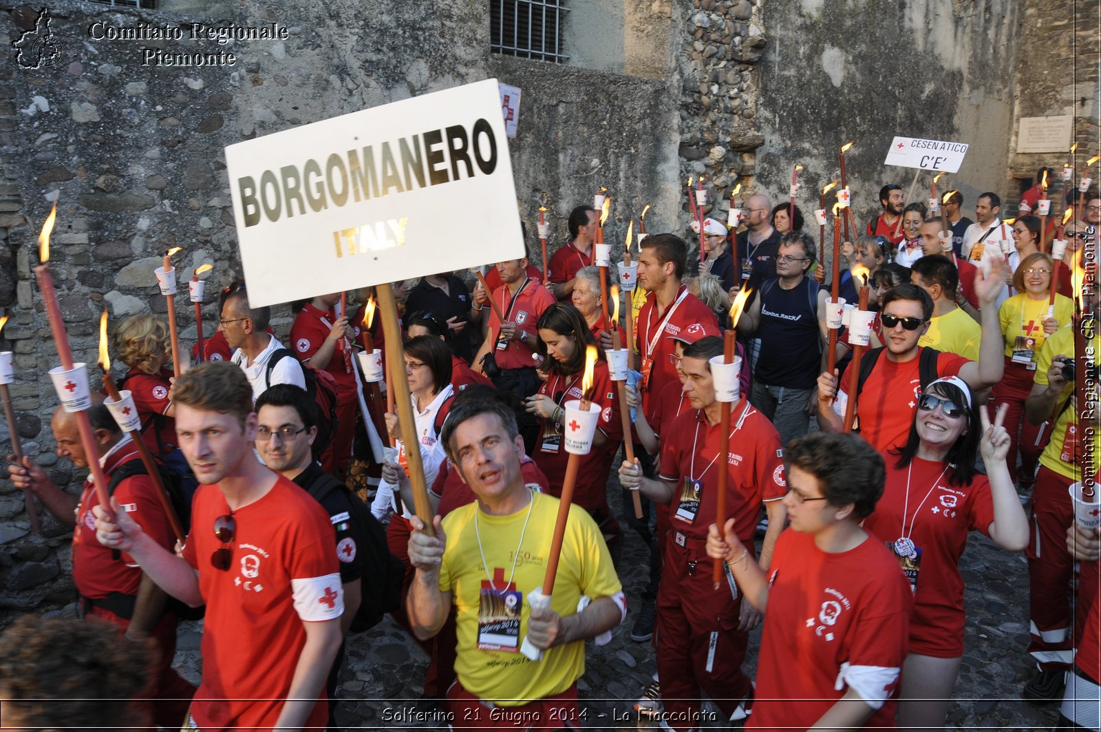 Solferino 21 iugno 2014 - La Fiaccolata - Croce Rossa Italiana - Comitato Regionale del Piemonte