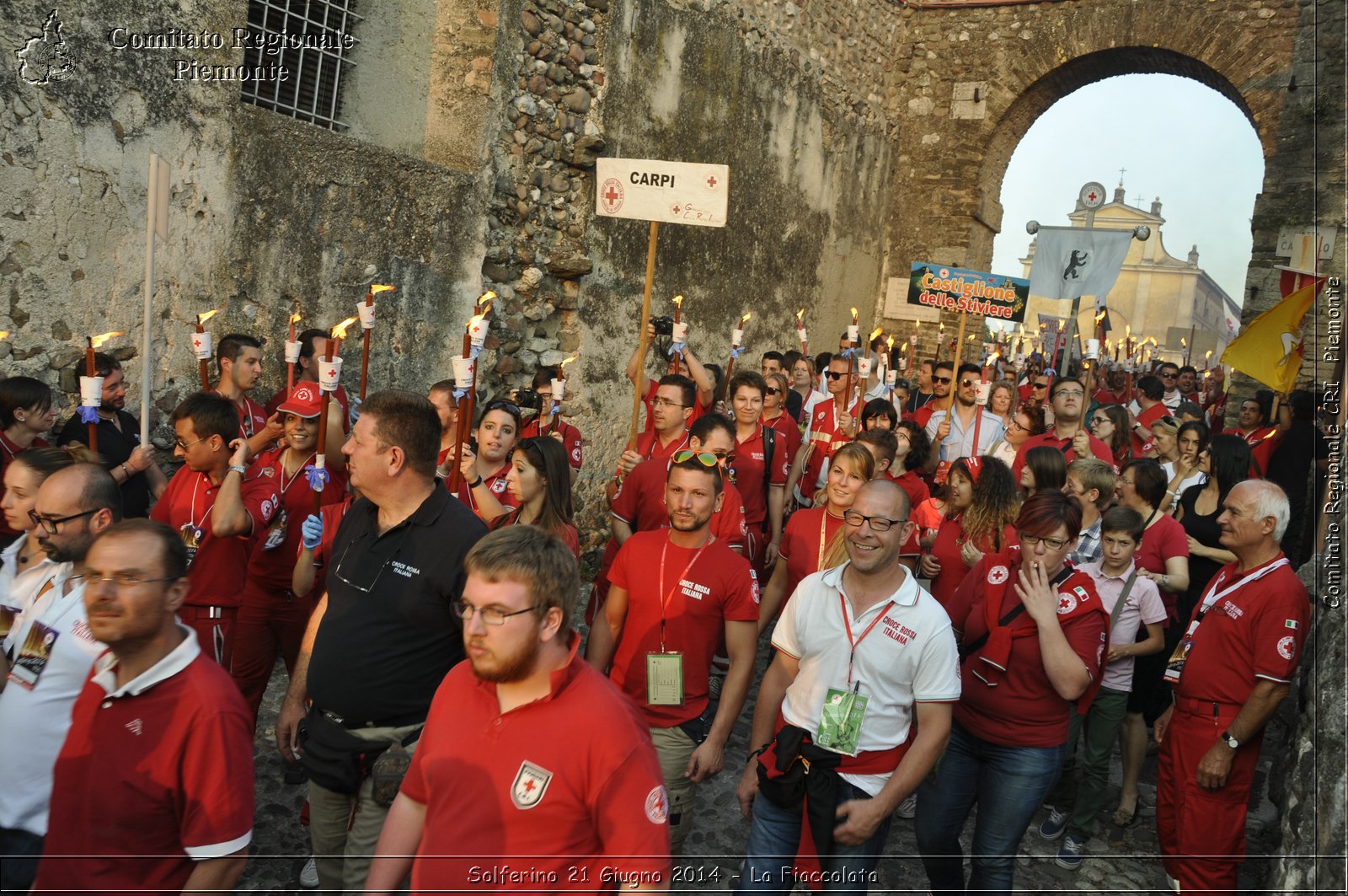 Solferino 21 iugno 2014 - La Fiaccolata - Croce Rossa Italiana - Comitato Regionale del Piemonte