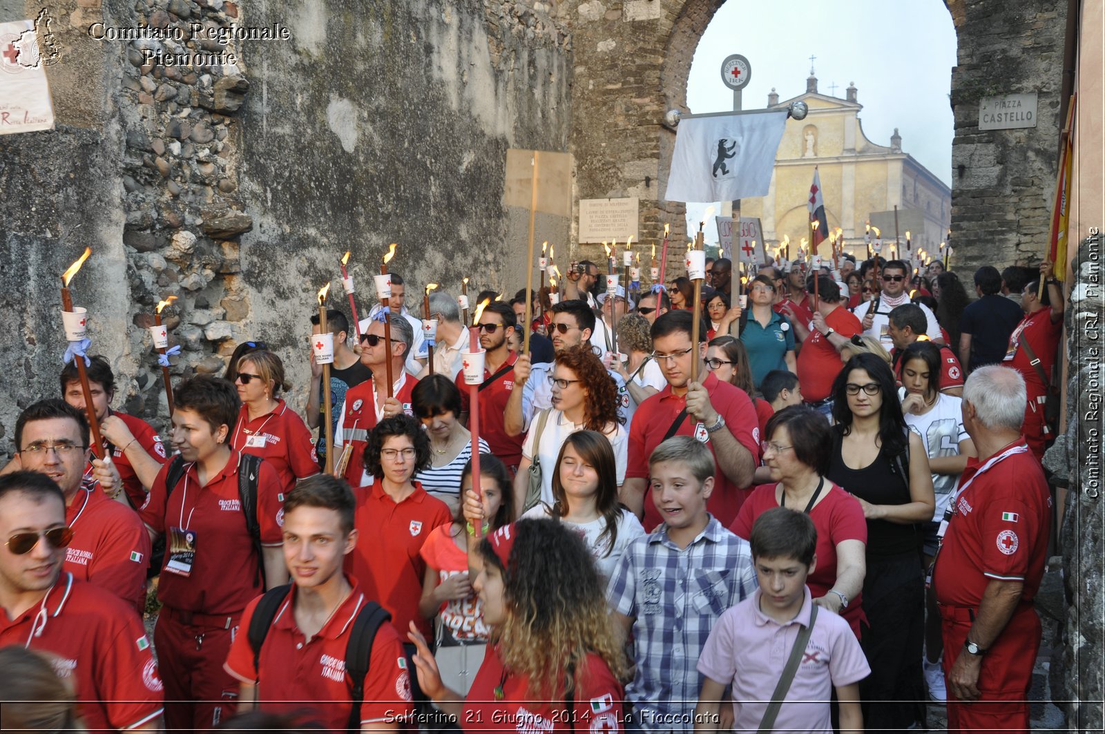 Solferino 21 iugno 2014 - La Fiaccolata - Croce Rossa Italiana - Comitato Regionale del Piemonte