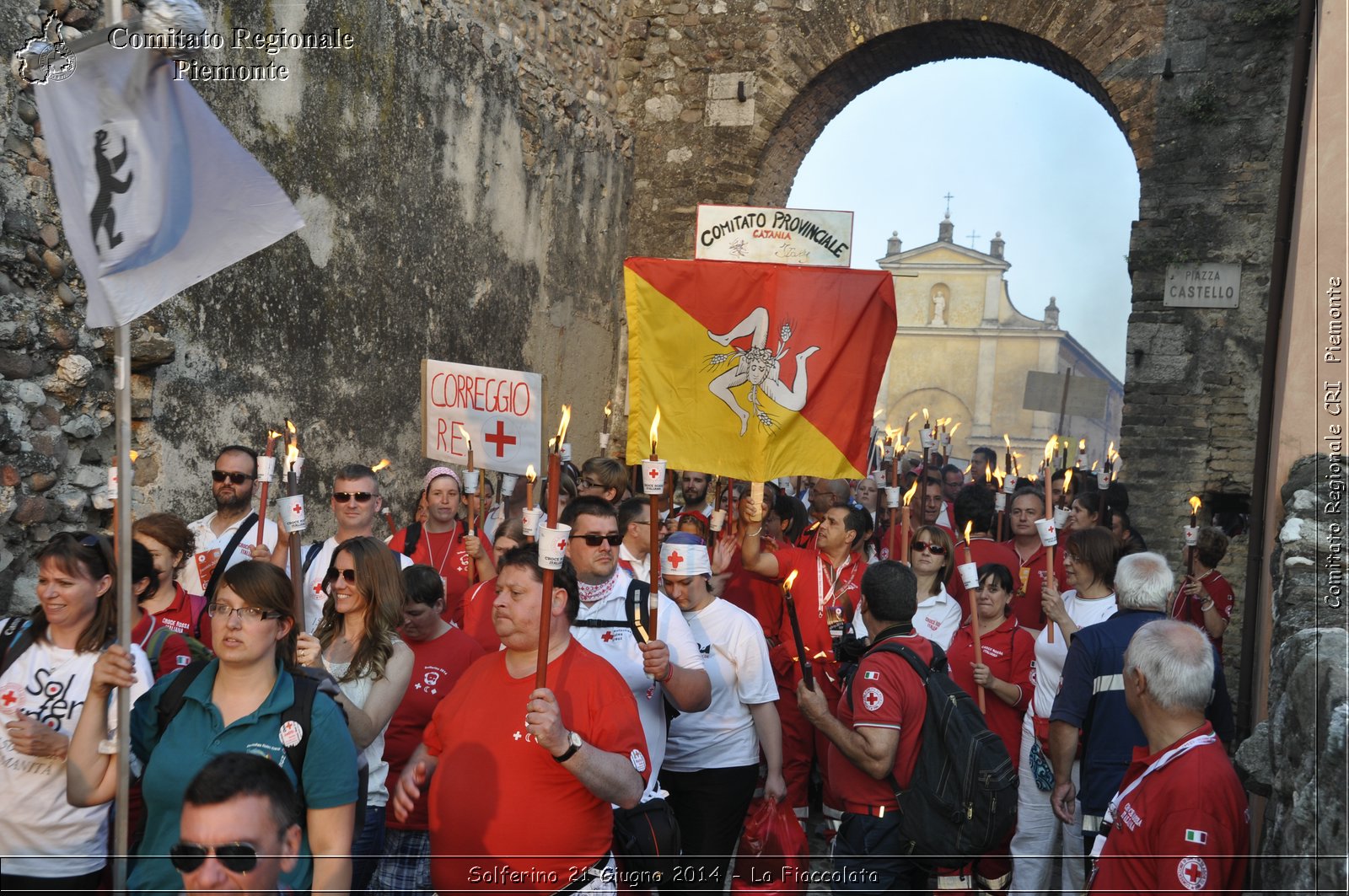 Solferino 21 iugno 2014 - La Fiaccolata - Croce Rossa Italiana - Comitato Regionale del Piemonte