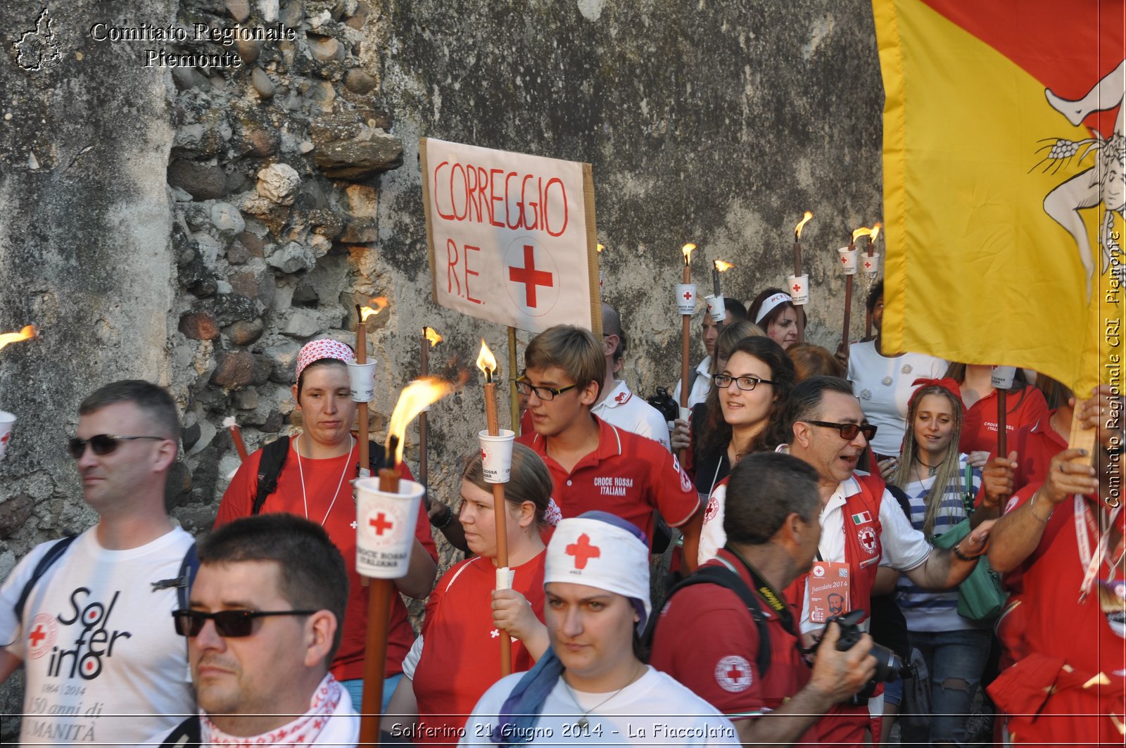 Solferino 21 iugno 2014 - La Fiaccolata - Croce Rossa Italiana - Comitato Regionale del Piemonte