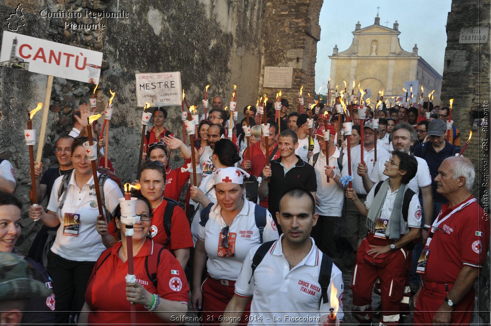 Solferino 21 iugno 2014 - La Fiaccolata - Croce Rossa Italiana - Comitato Regionale del Piemonte