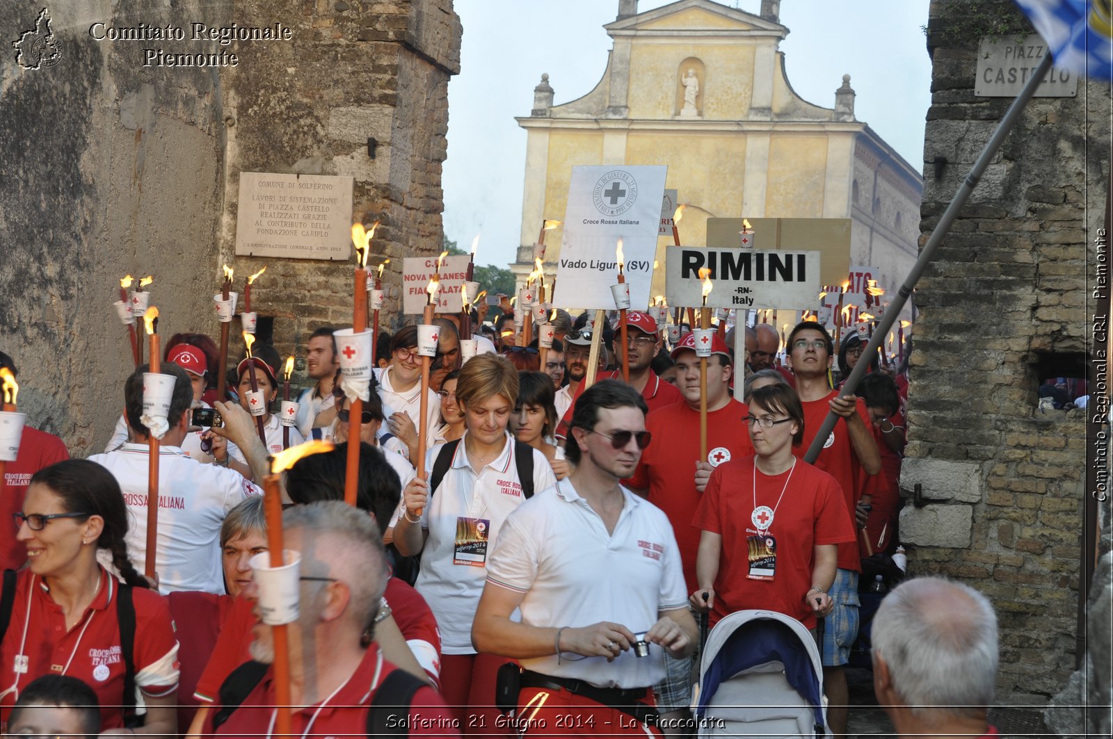 Solferino 21 iugno 2014 - La Fiaccolata - Croce Rossa Italiana - Comitato Regionale del Piemonte