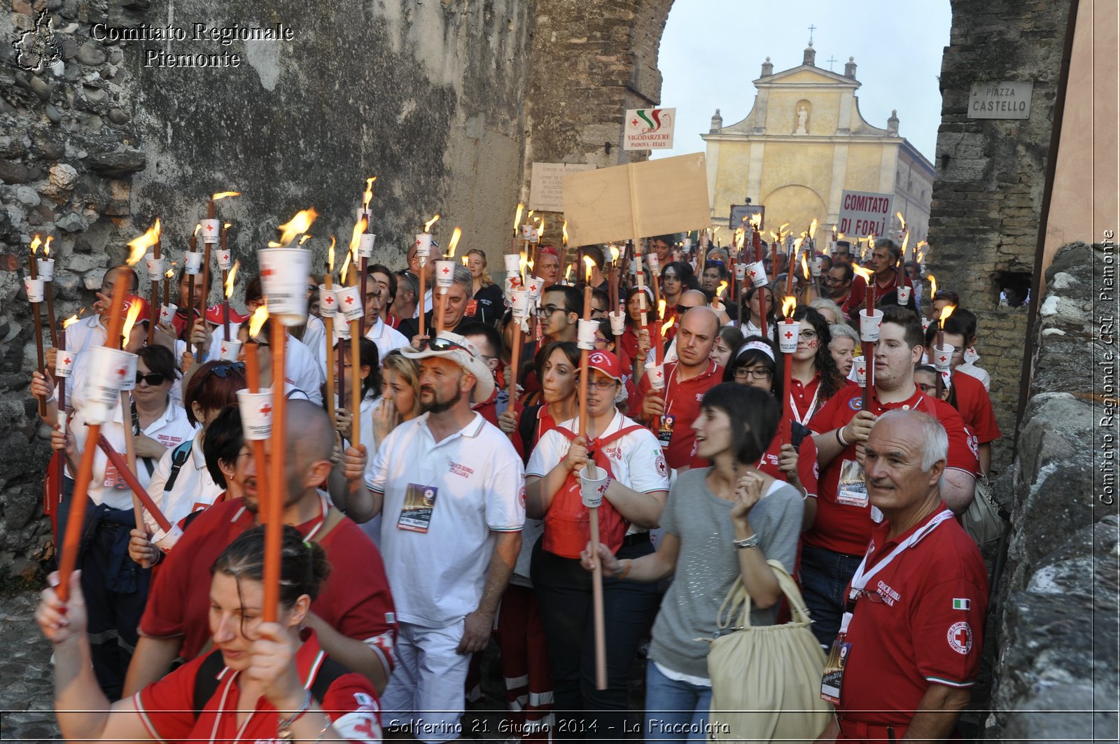 Solferino 21 iugno 2014 - La Fiaccolata - Croce Rossa Italiana - Comitato Regionale del Piemonte