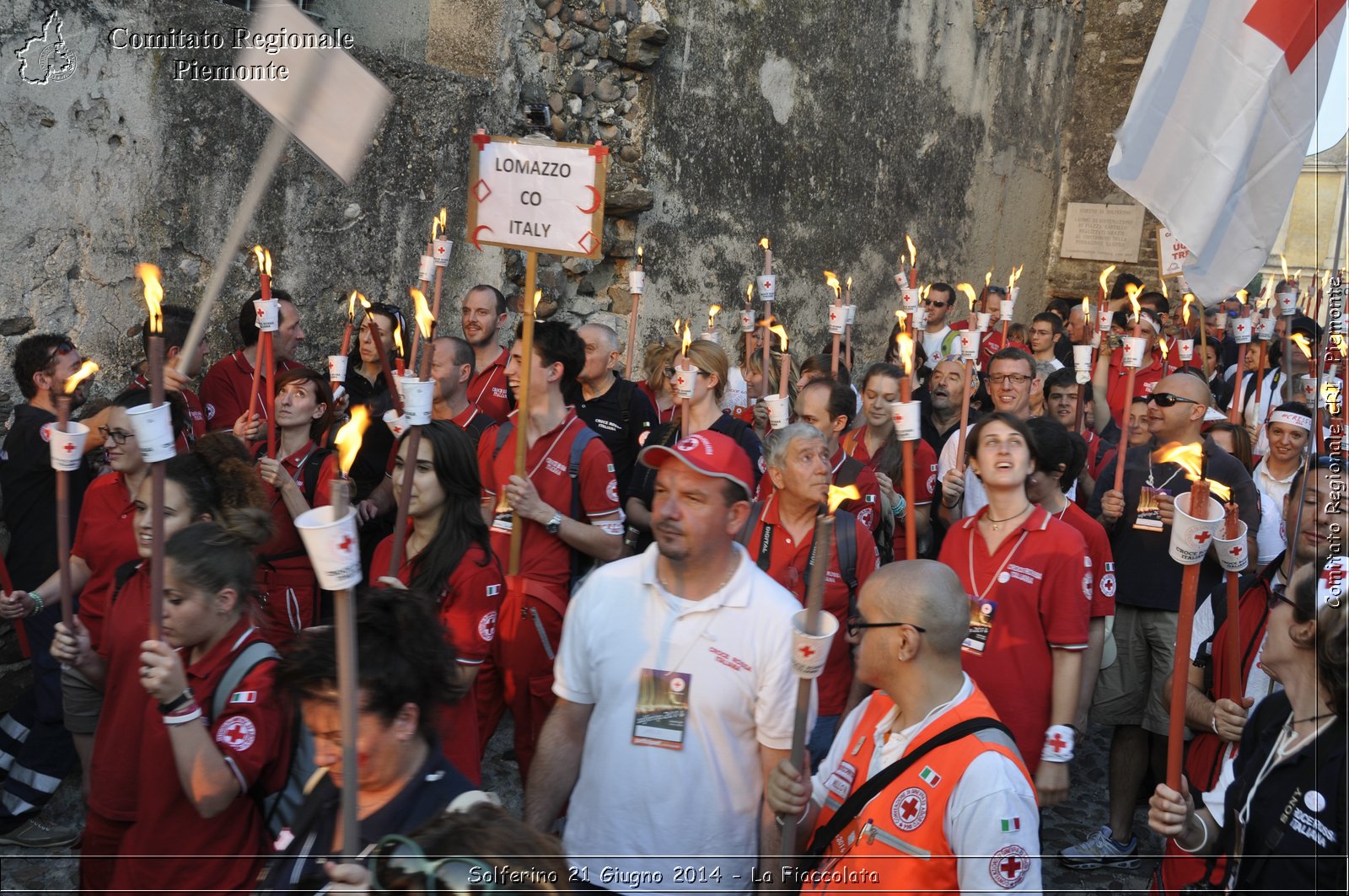 Solferino 21 iugno 2014 - La Fiaccolata - Croce Rossa Italiana - Comitato Regionale del Piemonte