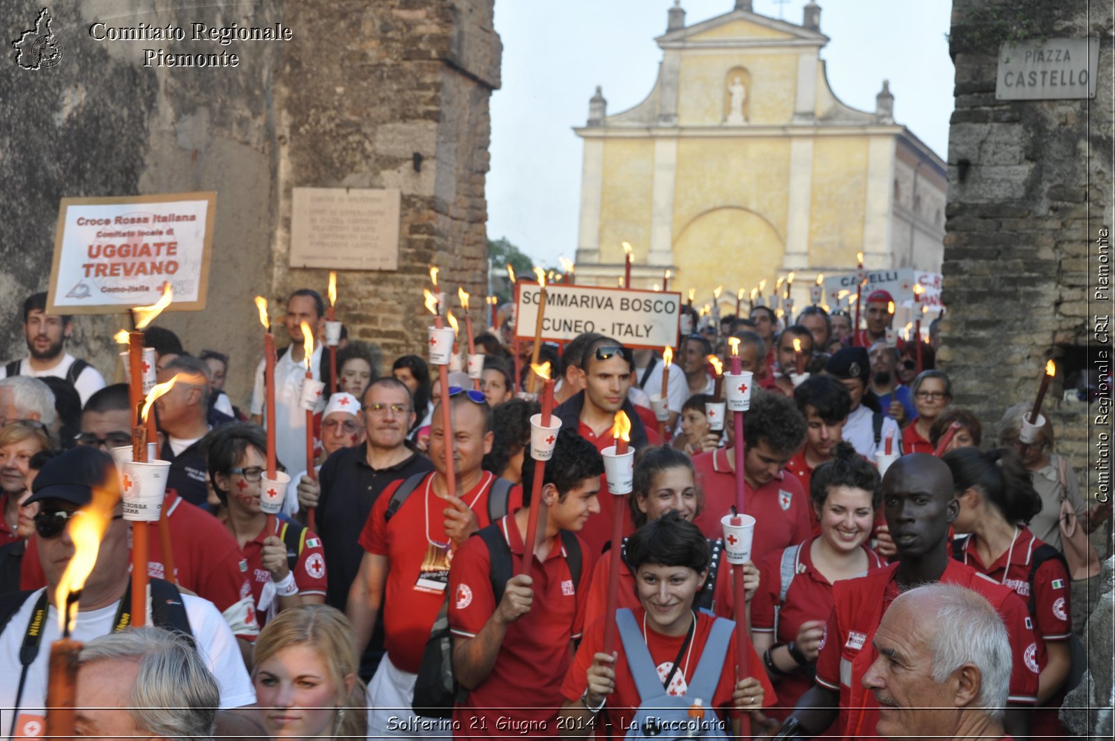 Solferino 21 iugno 2014 - La Fiaccolata - Croce Rossa Italiana - Comitato Regionale del Piemonte