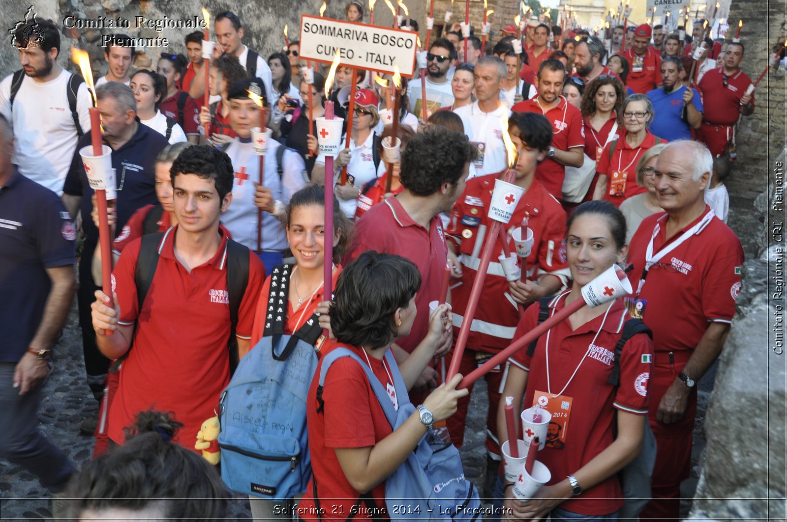 Solferino 21 iugno 2014 - La Fiaccolata - Croce Rossa Italiana - Comitato Regionale del Piemonte