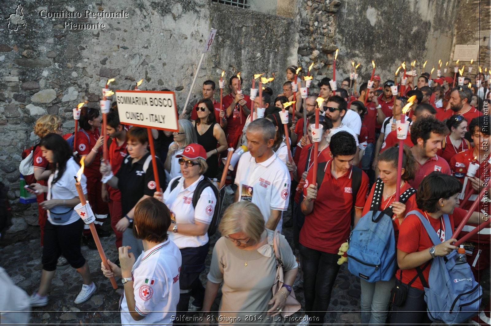 Solferino 21 iugno 2014 - La Fiaccolata - Croce Rossa Italiana - Comitato Regionale del Piemonte