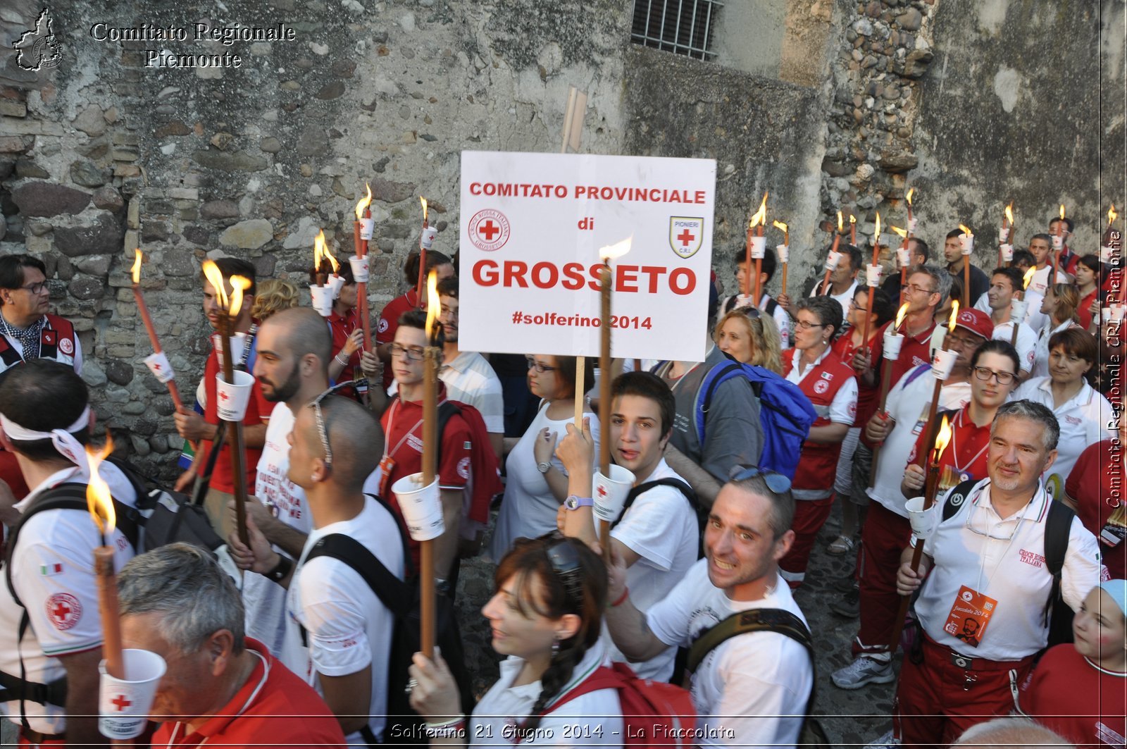 Solferino 21 iugno 2014 - La Fiaccolata - Croce Rossa Italiana - Comitato Regionale del Piemonte