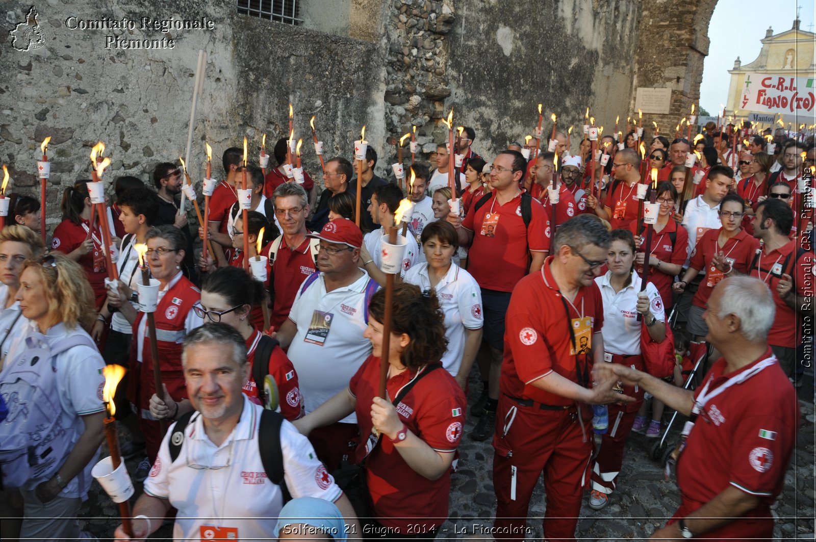 Solferino 21 iugno 2014 - La Fiaccolata - Croce Rossa Italiana - Comitato Regionale del Piemonte