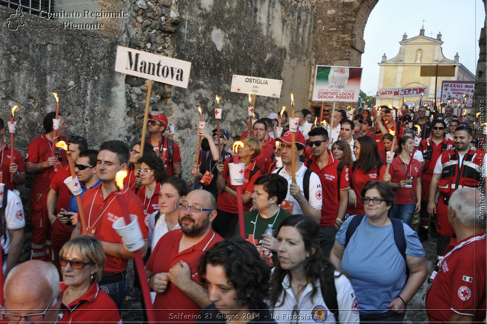 Solferino 21 iugno 2014 - La Fiaccolata - Croce Rossa Italiana - Comitato Regionale del Piemonte